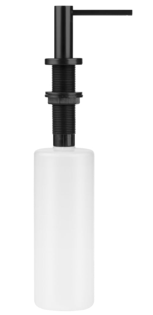 Black Tip Soap Dispenser Replacement Refillable Kitchen Tank