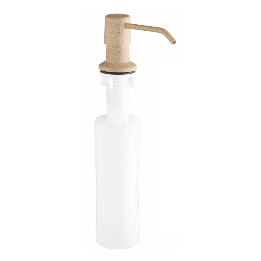 Beige Granite Liquid Soap Dispenser Replacement Refillable Bathroom 250ml Tank