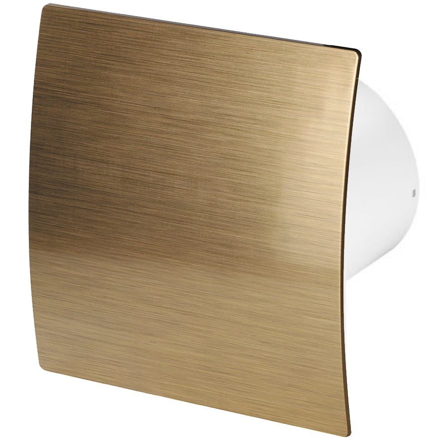 100mm Humidity Sensor Extractor Fan Gold ABS Front Panel ESCUDO Wall ...