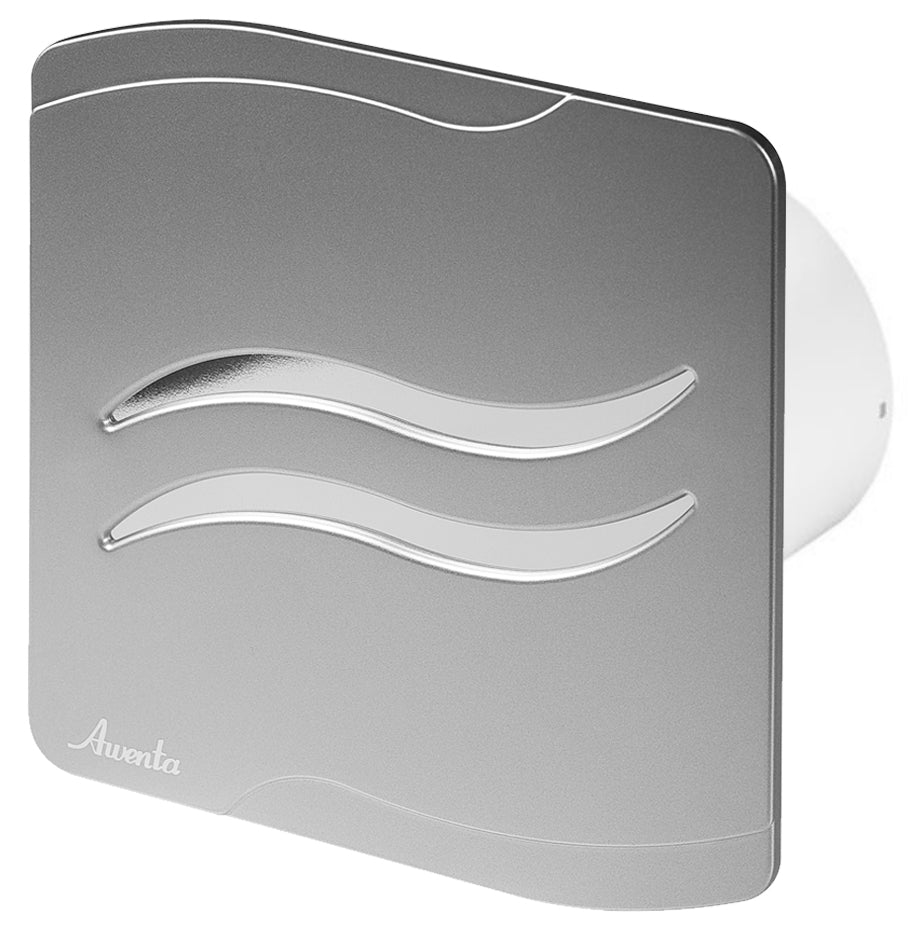 100mm Pull Cord S-LINE Extractor Fan Satin ABS Front Panel Wall Ceiling ...