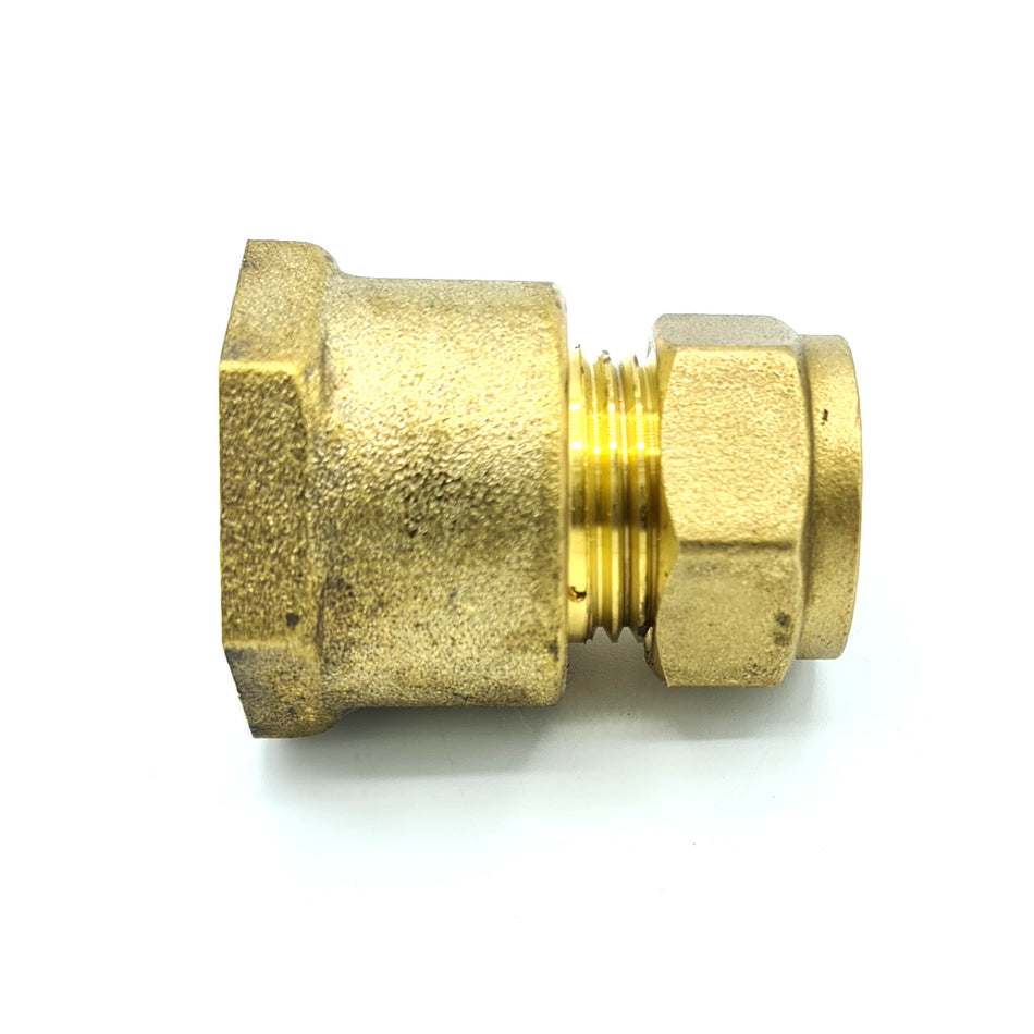 15mm x G3/4 Female Coupler Adaptor Brass Compression Fittings Straight Connector
