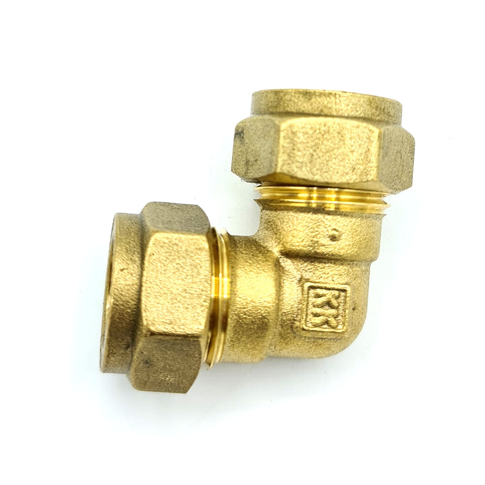15mm x 15mm Elbow Coupler Adaptor Brass Compression Fittings Straight Connector