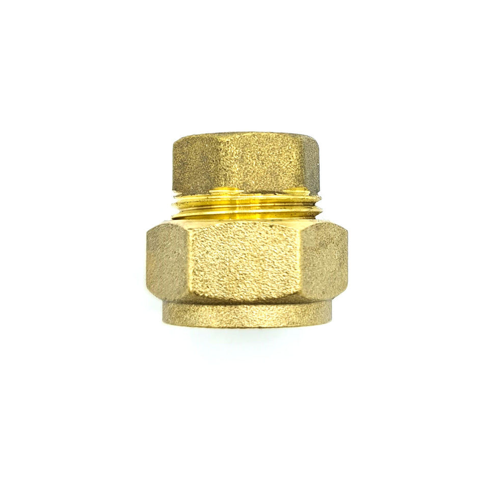 15mm Ending Cap Adaptor Brass Compression Fittings Connector Pipe Finishing