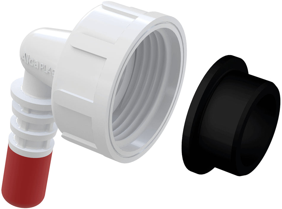 Washing Machine Short Elbow 1" Inch x 8/16mm Hose Connector Polypropylene