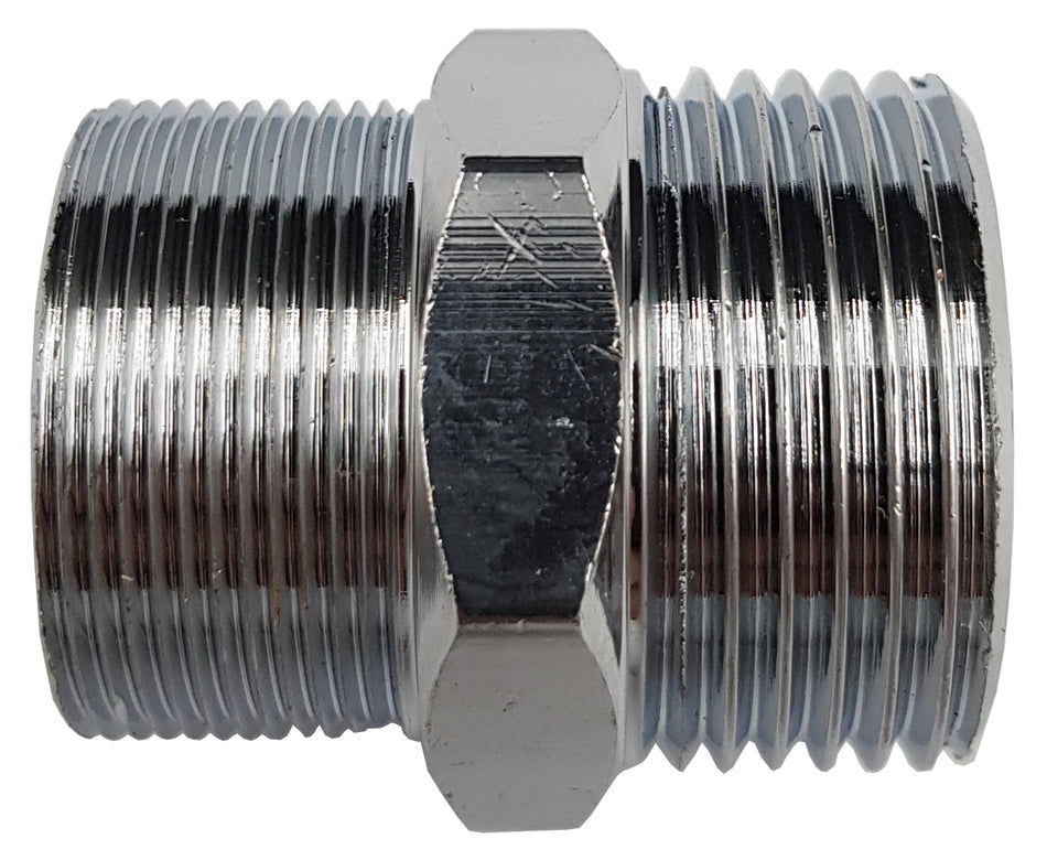 3/4" Inch Male BSP x M24 Male Connection Nipple Reducer Union Chrome Brass