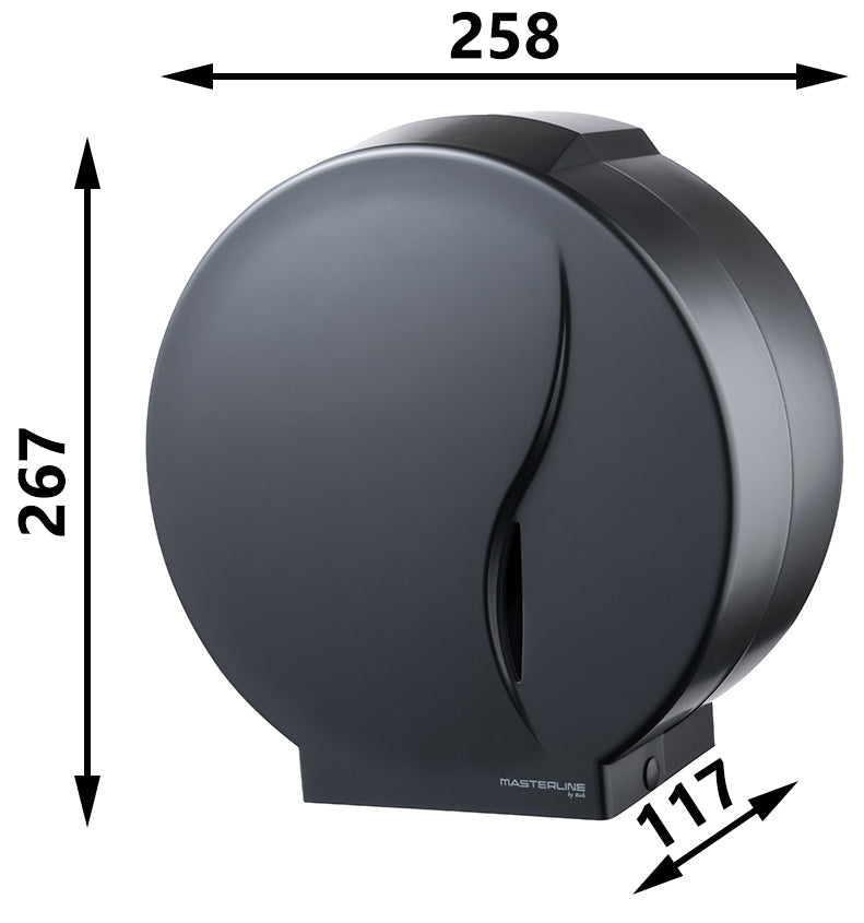 Jumbo Medium Roll Tissue Dispenser Wall Mounted Toilet Paper Bathroom Holder