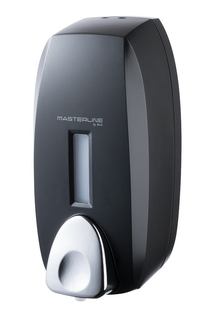 750ml Foam Soap Refillable Dispenser Wallmounted Push Button Tank Black ABS