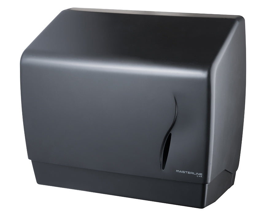 Wall Mounted Bathroom Hand Paper Towel Tissue Dispenser Box Industrial Black ABS