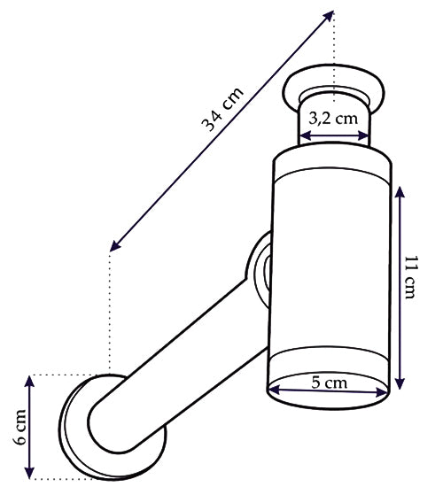 Shiny Golden Colour Brass Waste Bottle Basin Trap + Click-Clack Sink Drain