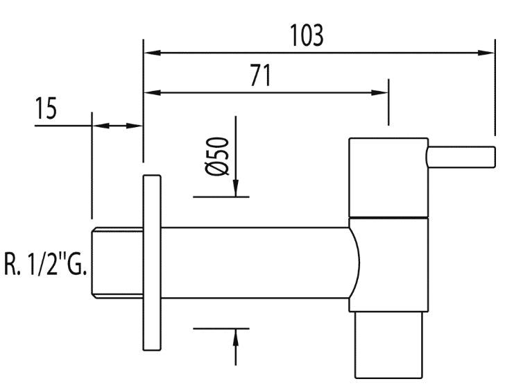 Garden Tap with Aerator Modern Looking Cold Water Outdoor Chrome Plated