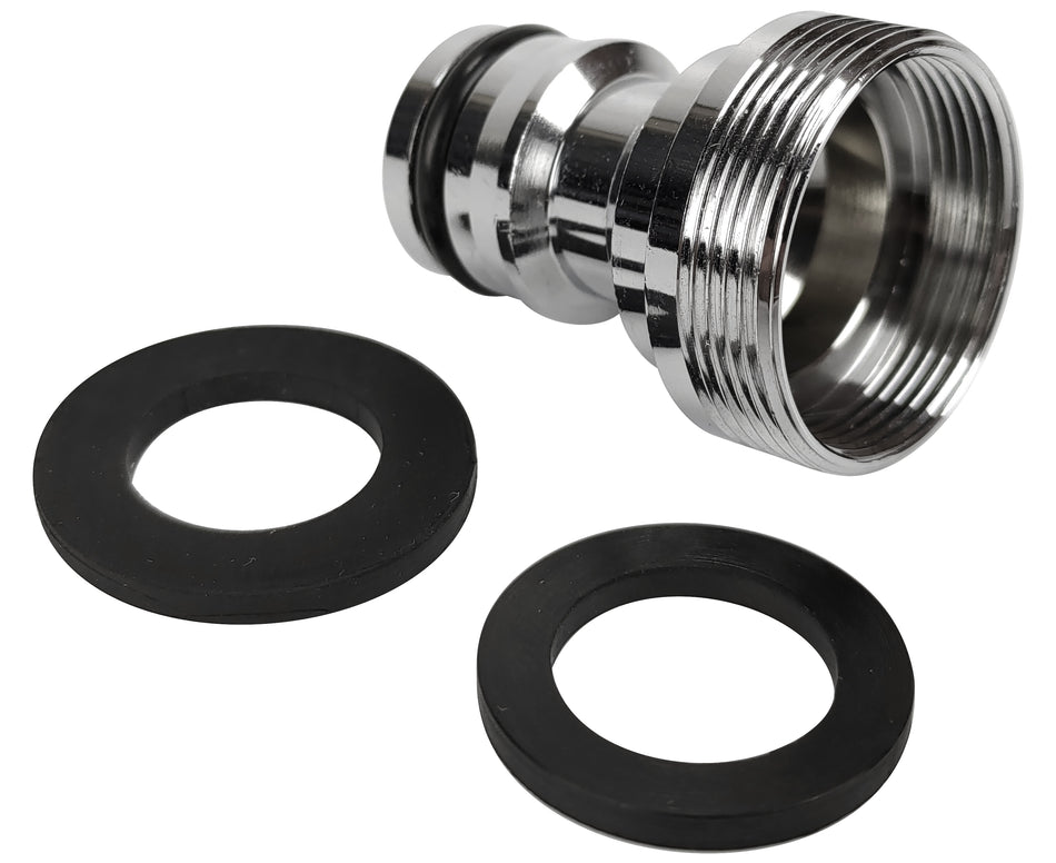 Faucet Spout Ending Connector 1/2" Inch Quick Connect x Male 24mm or Female 22mm