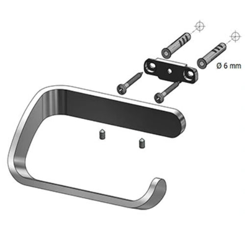 Toilet Roll Paper WC Holder Bathroom Gold Colour Finished Zamak Wall Mounted