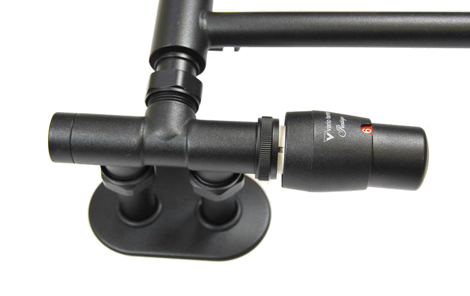 Graphite Collar +2x PEX Connectors Set Radiator Masking Decorative Heater Cover