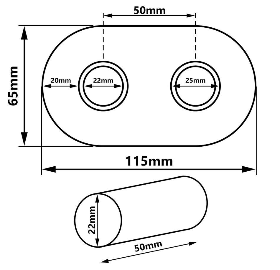 White Collar +2x PEX Connectors Set Radiator Masking Decorative Heater Cover