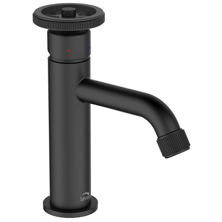 Standing Basin Tap Industrial Black Finished Brass Retro Style Ceramic Mixer