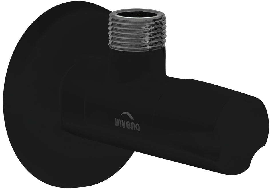 Matte Black Brass 1/2" x 1/2" BSP Basin Hose Valve Water Tap Cut-Off