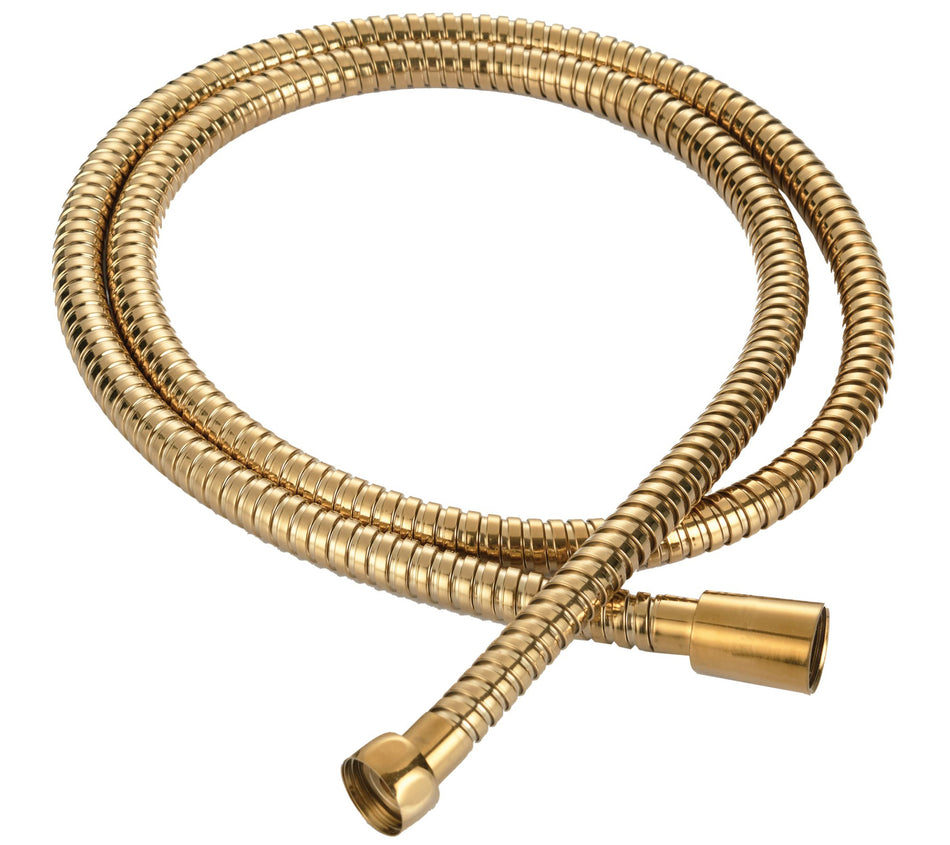 150cm Long Gold Shower Hose Replacement Flexible Pipe Bathroom Handle