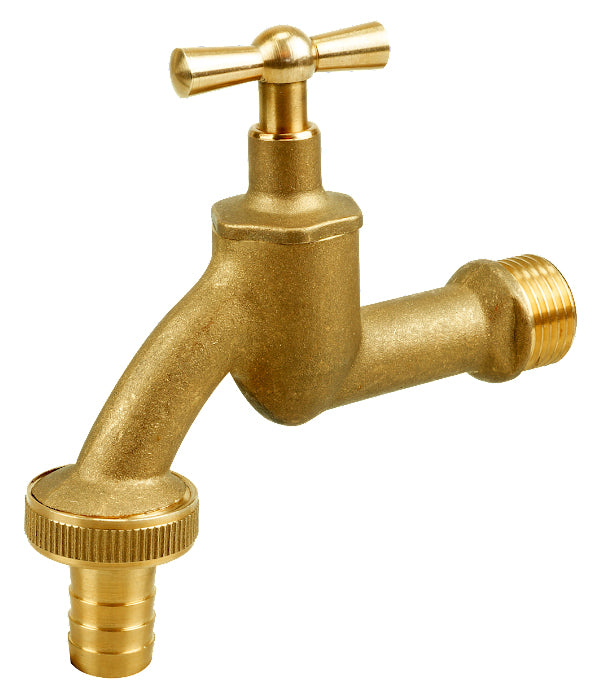 1/2" Inch Garden Water Feed Brass Tap Outdoor Watering Butterfly Handle