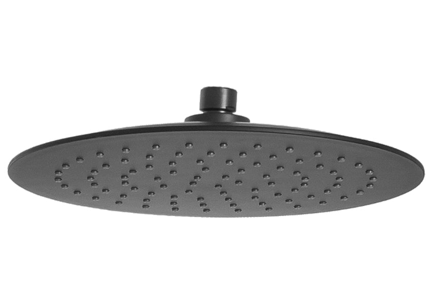 Round Rainfall Black ABS Movable Spare Replacement Part for Shower Column