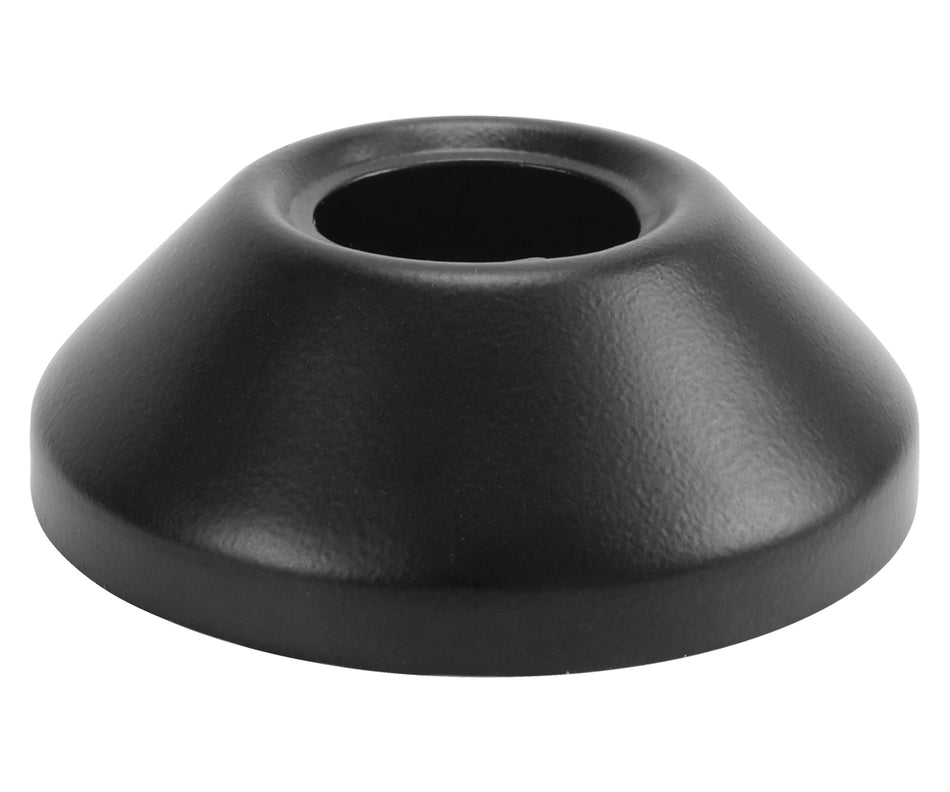 Black Finished Steel Pipe Cover Collar Cone 3/4" (25mm) 25mm Height