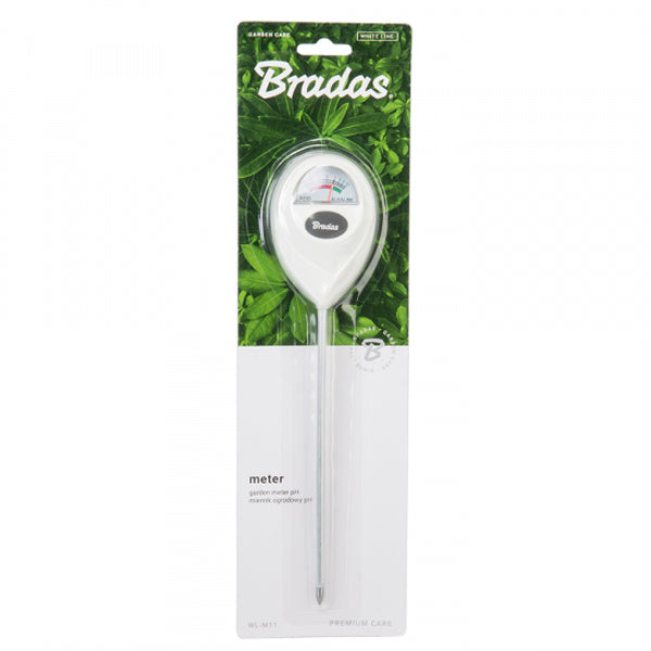 Oval Soil pH Analog Meter Traditional Acidity Check No-Battery Gauge Ground Impaled