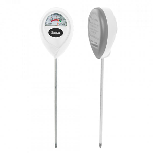 Oval Soil pH Analog Meter Traditional Acidity Check No-Battery Gauge Ground Impaled