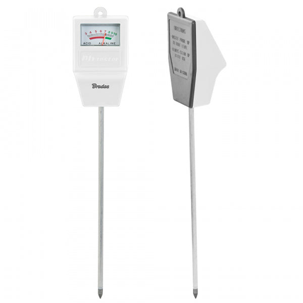 Square Soil pH Analog Meter Traditional Acidity Check No-Battery Gauge Ground Impaled