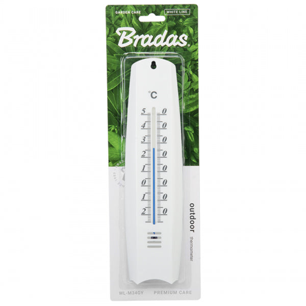 White Plastic Outside Window Thermometer -25/50°C Traditional Temperature Measure