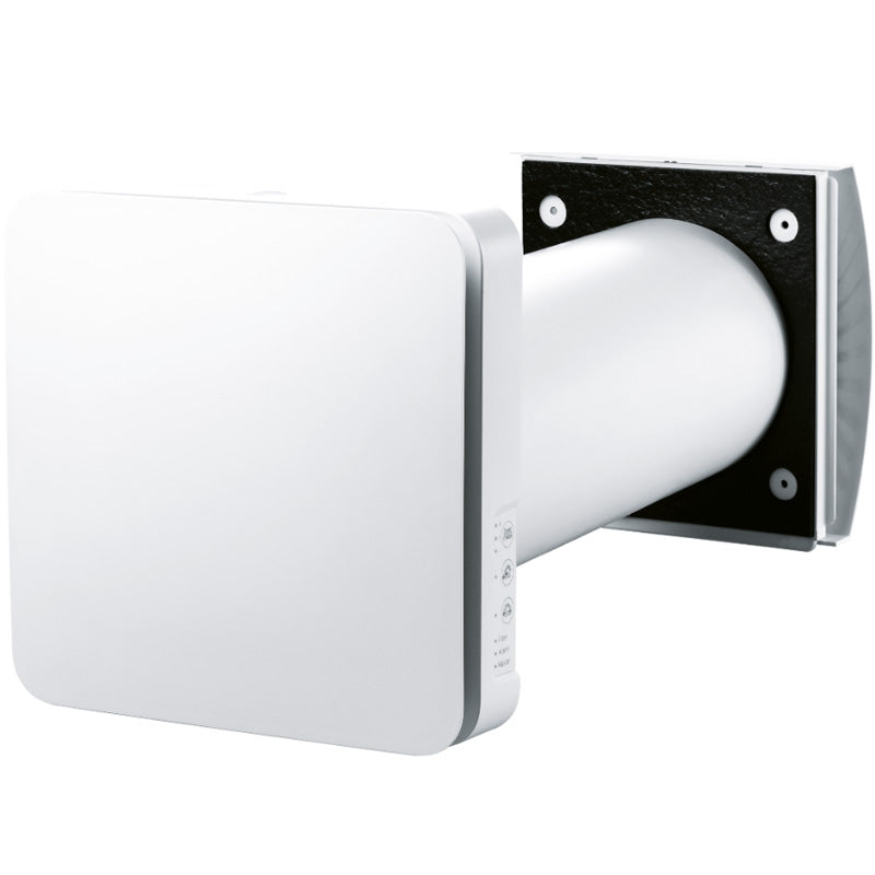 White 160mm Ventilation Device Recuperator VMC for Individual Rooms WiFi Connection