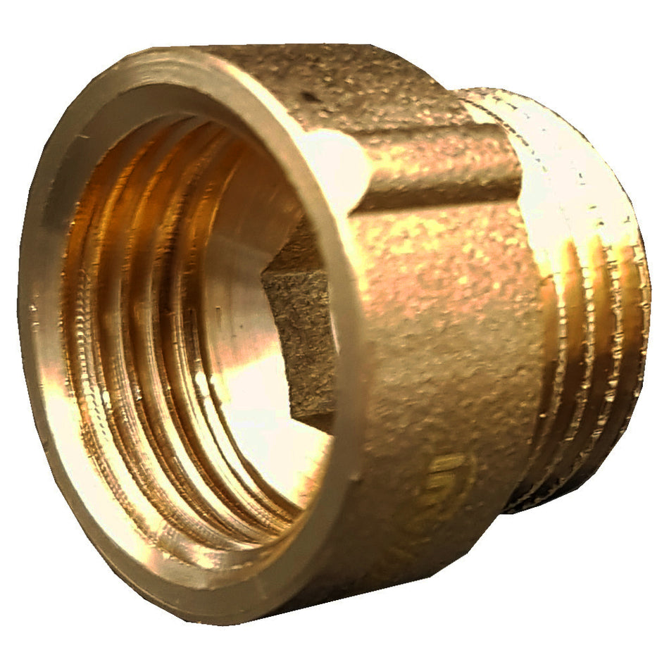 10mm x 1/2 Inch Tap Pipe Thread Extension Female x Male Cast Iron Brass Extender