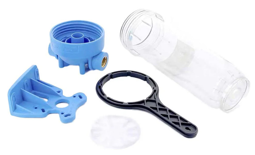 Single Stage 10" Water Filter System Housing 3/4" Inch BSP Wallmounting Bracket