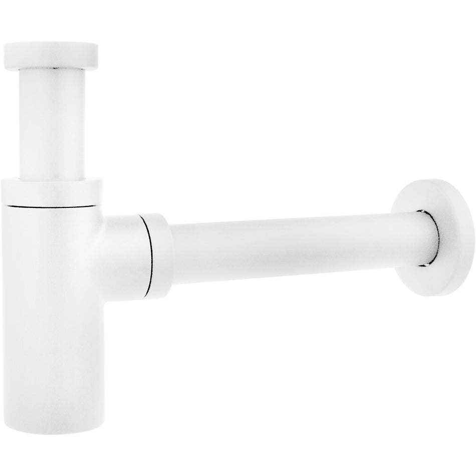White Colour Finished Bathroom Basin Drain Waste Bottle Sink Outlet Siphon