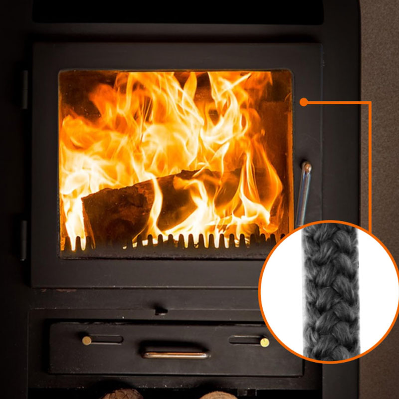 5m Heat Resistant Stove And Fire Rope For Wood Burning Stove Doors Flue Seal